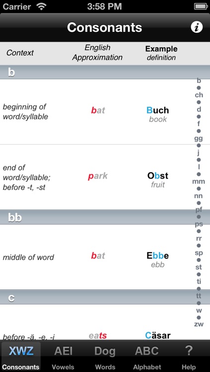 Decoder GERMAN Pronunciation Guide