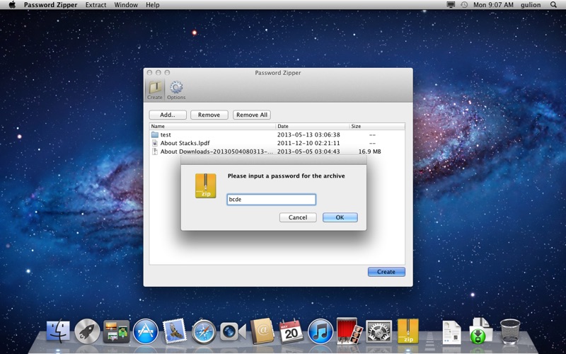 mac zip with password app