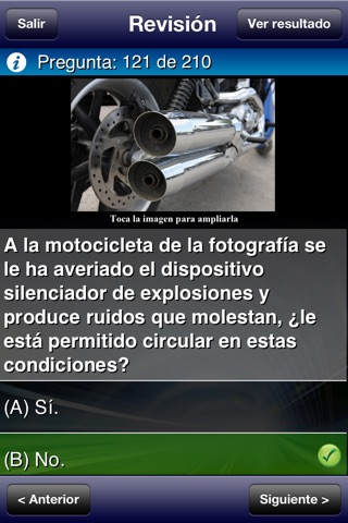 Test Motocicleta GRATIS - Autoescuela Móvil Permiso A1/A2 screenshot 2