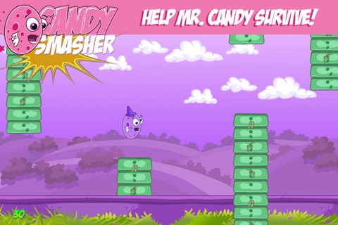 Candy Smasher - Mega tap-ping game! Fly-smart! Don't let the angry monster tube squish you. screenshot 4