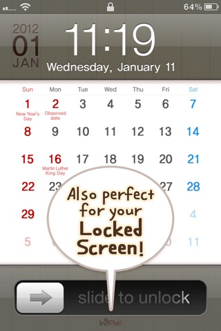 2012 US Calendar : Simple screenshot 3