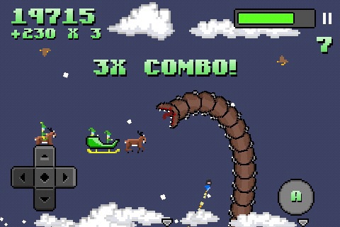 Super Mega Worm Vs Santa