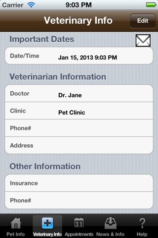 Pet Health (Medical Diary and Log) screenshot 3