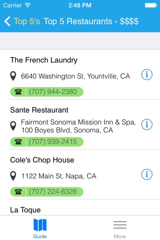 Top5 Napa and Sonoma - Free Travel Guide and Map screenshot 4