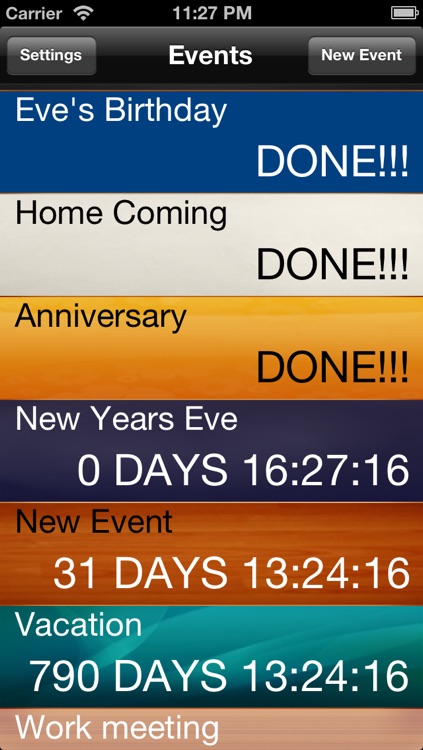 Countdown to Big Days Widget - Events Countdown