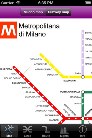 Milan Subway Guide with Offline map screenshot 2