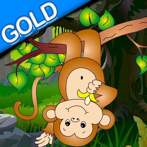 Banana tap and crash - A funny monkey game - Gold Edition icon