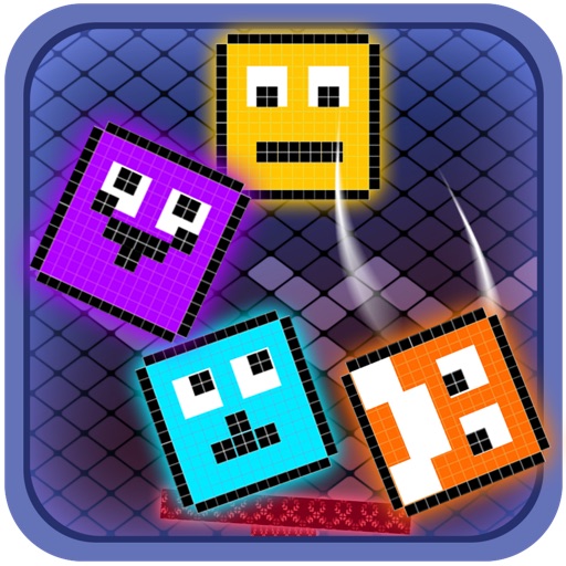 Neon Pixel Block Up Stacker FREE - Cool Tower Builder Mania Icon