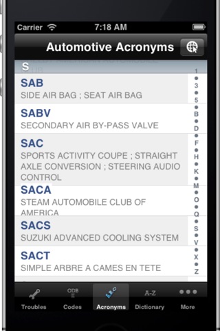 Mechanic Mate - Auto Troubleshooting, OBD-II Trouble Codes, Acronyms and Dictionary screenshot 3
