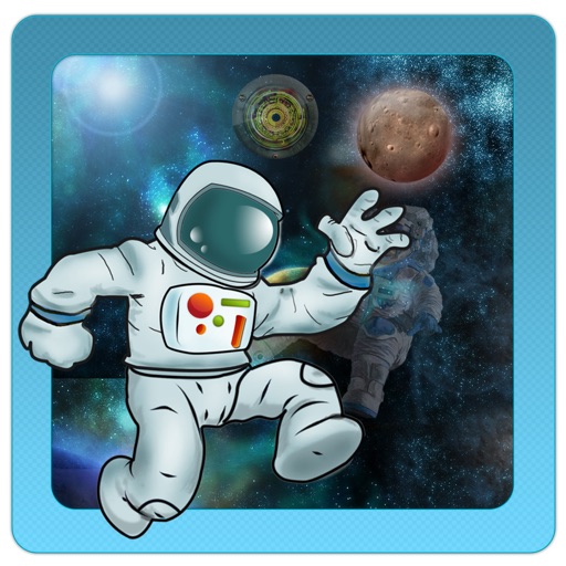 Asteroid Jumping Spaceman - Free Icon