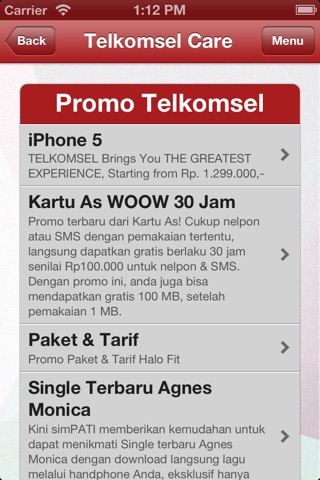 TelkomselCare screenshot 2