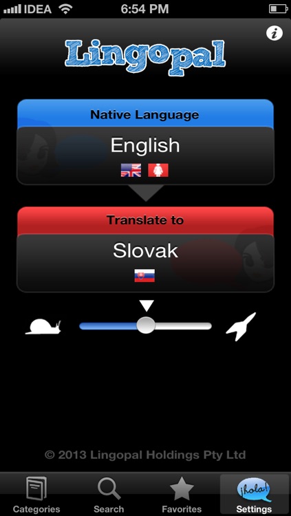 Lingopal Slovak - talking phrasebook