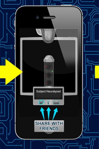 Neuralyzer 3:  The Most Slender And Indestructible Neuralizer App For Men With Photo Sharing To Facebook, Twitter And Email screenshot 4