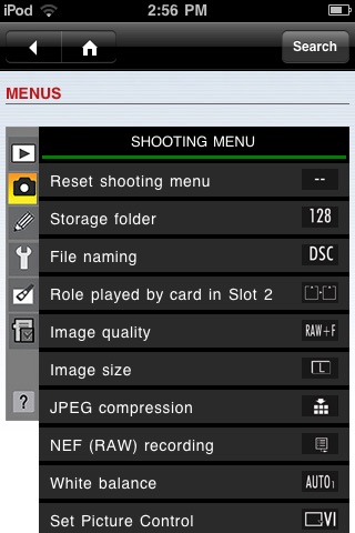 David Busch's Nikon D7000 Companion App screenshot 2