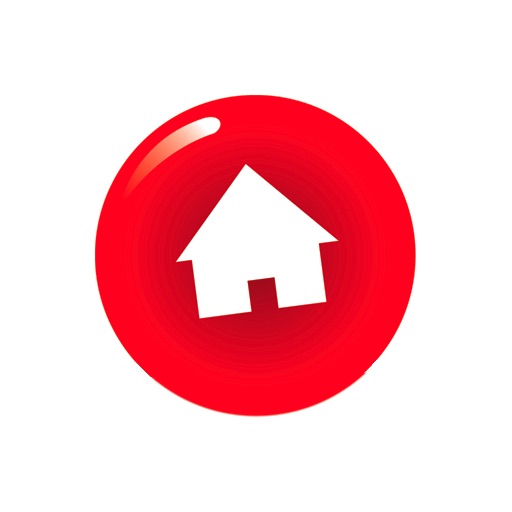 home button icon red