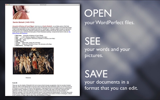 WordPerfect Document Viewer