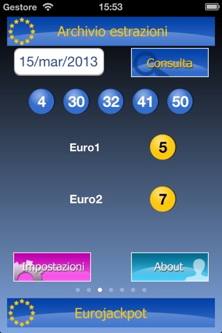 Numeri Fortunati Euro Jackpot screenshot 2