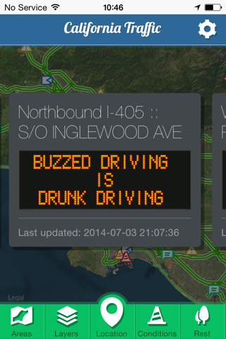 California Traffic - monitoring California roads and highways screenshot 3