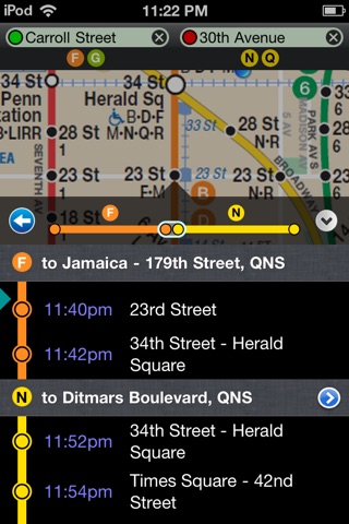 NYC Subway Trip Planner - Works Offline screenshot 3
