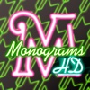 Neon Monogram HD FREE - Designer Wallpaper, Icon Skin Monograms and Customized Backgrounds