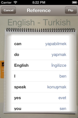Vocabulary Trainer: English - Turkish screenshot 4