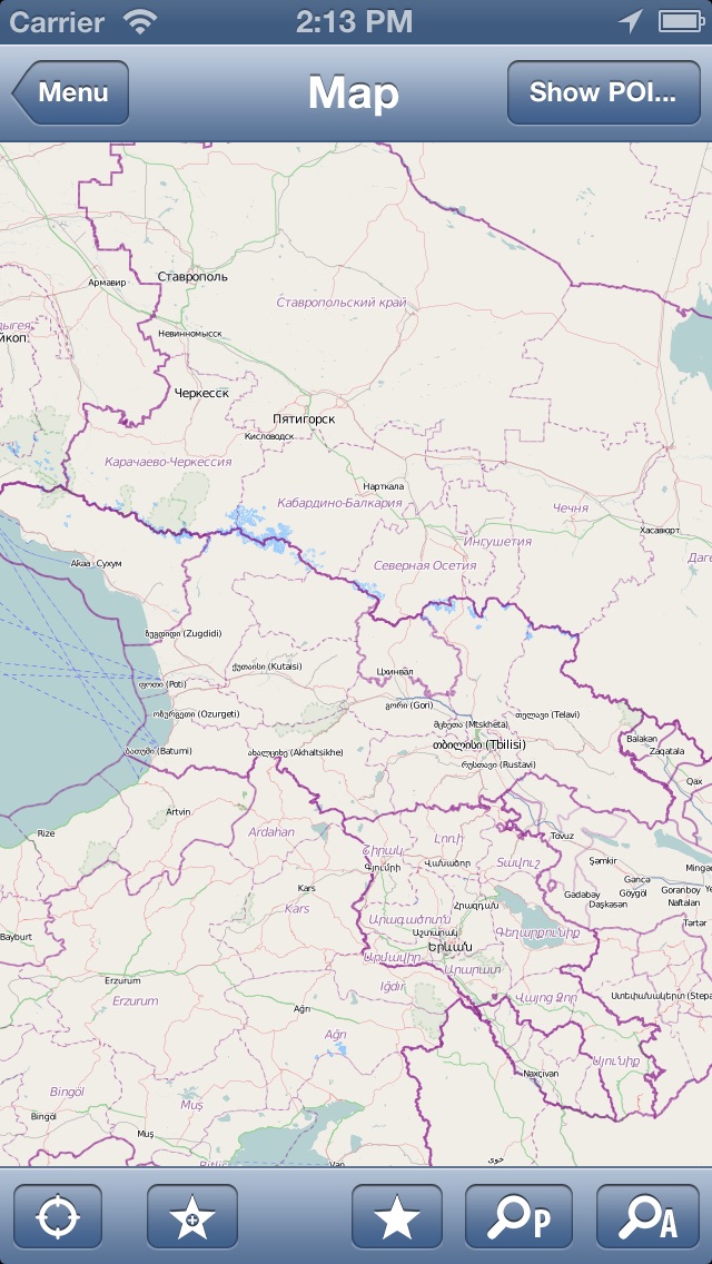 Georgia Offline Map - PLACE STARS Screenshot 2