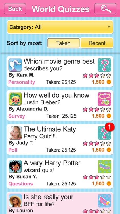 BFF Quizzes and Trivia