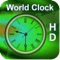 Time of over 250K cities around the world using our LIVE World Clock HD