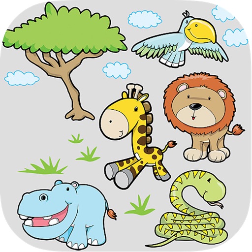 Animals Memory Game for Kids Icon