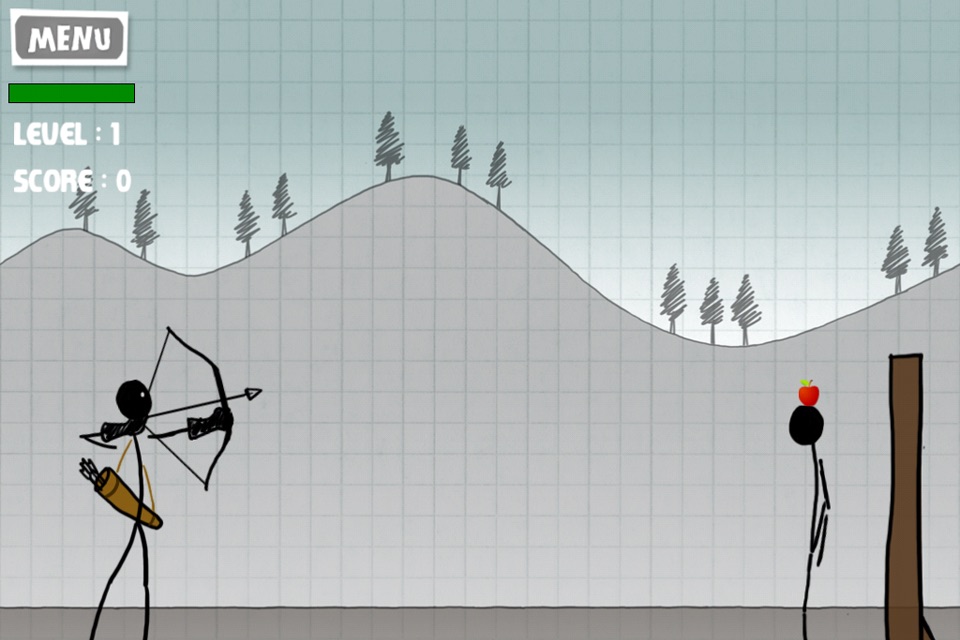Stickman Apple Shooting Showdown - Free Bow and Arrow Fun Doodle Skill Game screenshot 2