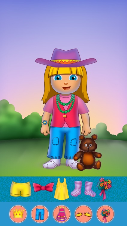 Little Girl Explorer and Funky Monkey - Free Kids Dressing Up Game screenshot-4