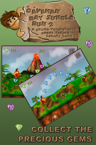 Caveman Jungle Run : A Great Dinosaur Escape Game-Free Edition screenshot 4