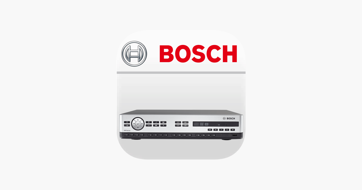 Bosch Dvr On The App Store