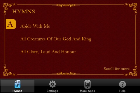 HymnBook screenshot 2