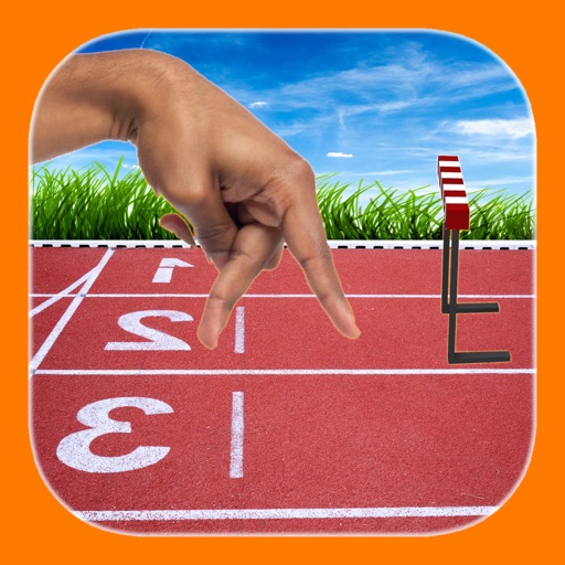 Finger hurdle run Icon