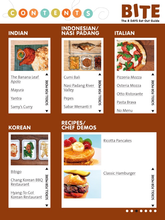 8 DAYS BITE Food Guide