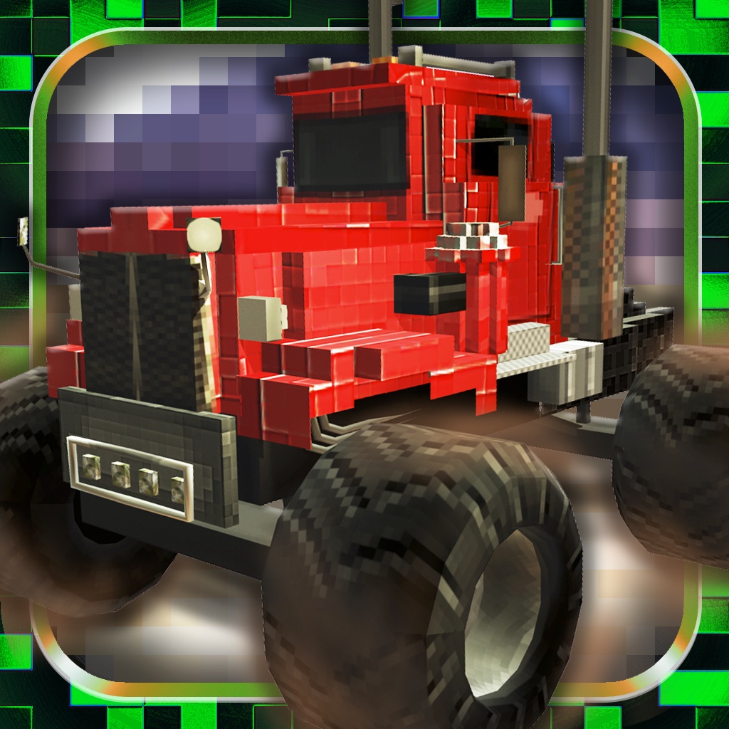 Absolute Block Monster Trucks Free - Cube Roads Survival icon