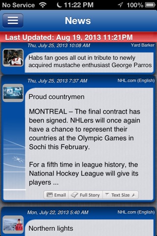 Montreal Hockey Live screenshot 4