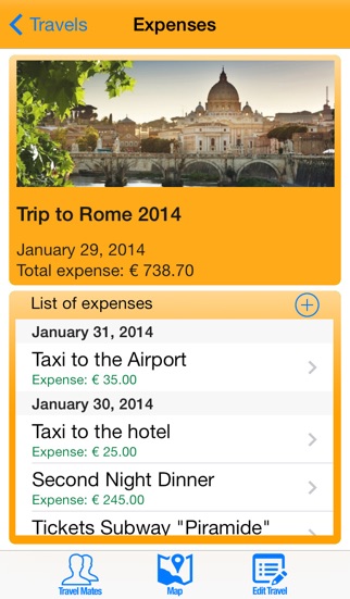 How to cancel & delete Share Travel Expense Free from iphone & ipad 1