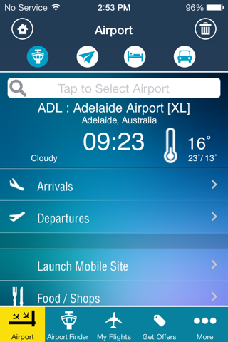 Adelaide Airport Info + Radar screenshot 2