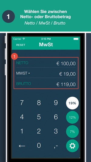 MwSt.-Rechner - App von Quizzicals und Spark.ID(圖2)-速報App