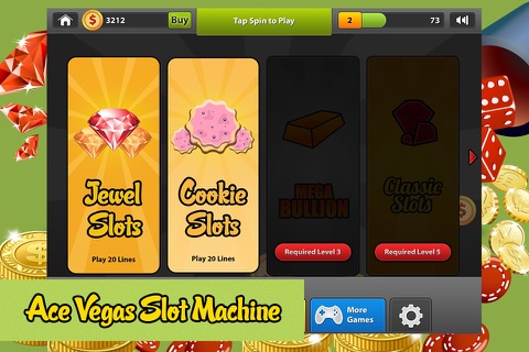 Ace Vegas Slot Machine with Bonus Games - Spin the wheel to win the grand prize screenshot 4