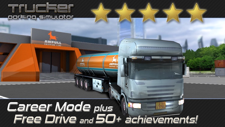 Trucker: Parking Simulator - Realistic 3D Monster Truck and Lorry 'Driving Test' Free Racing Game
