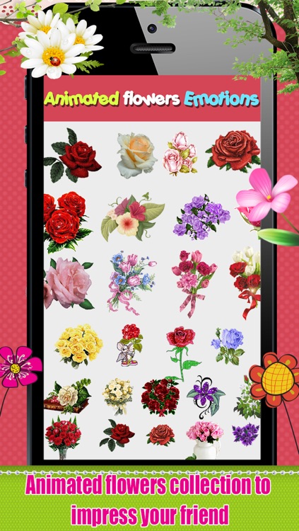 Emoji Flowers -  3D Animated Flower Emoticons