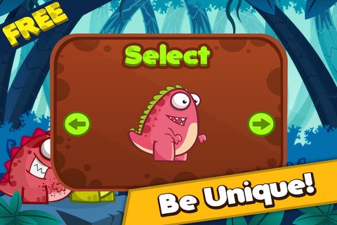 Abby The Cute Dino in Dinosaur Land - Awesome Run And Jump Story Game For Kids FREE screenshot 4