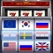 Play the slot games of matching the country flag picture and gain as much points as you want