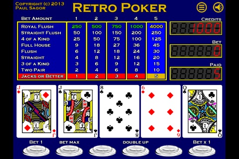 Retro Poker screenshot 4