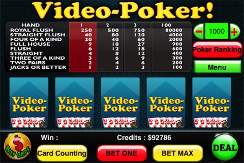Video-Poker !!! screenshot 2