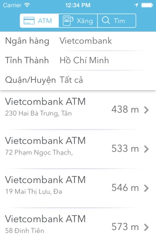 ATM & Xăng screenshot 2