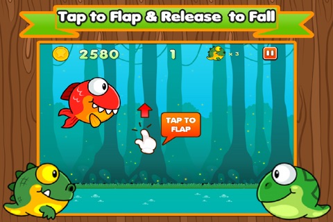 Flappy Swamp: The Cutest Reptile Flyers screenshot 2